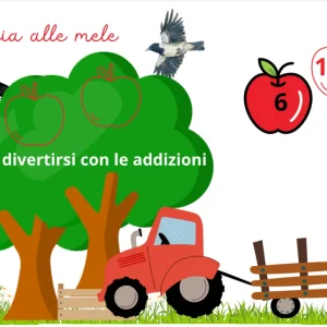 caccia alle mele-attività interattiva per le addizioni