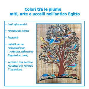 Colori tra le piume miti, arte e uccelli nell’antico Egitto