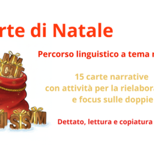 Carte di Natale- percorso linguistico a tema natalizio con doppie e suoni consonantici complessi