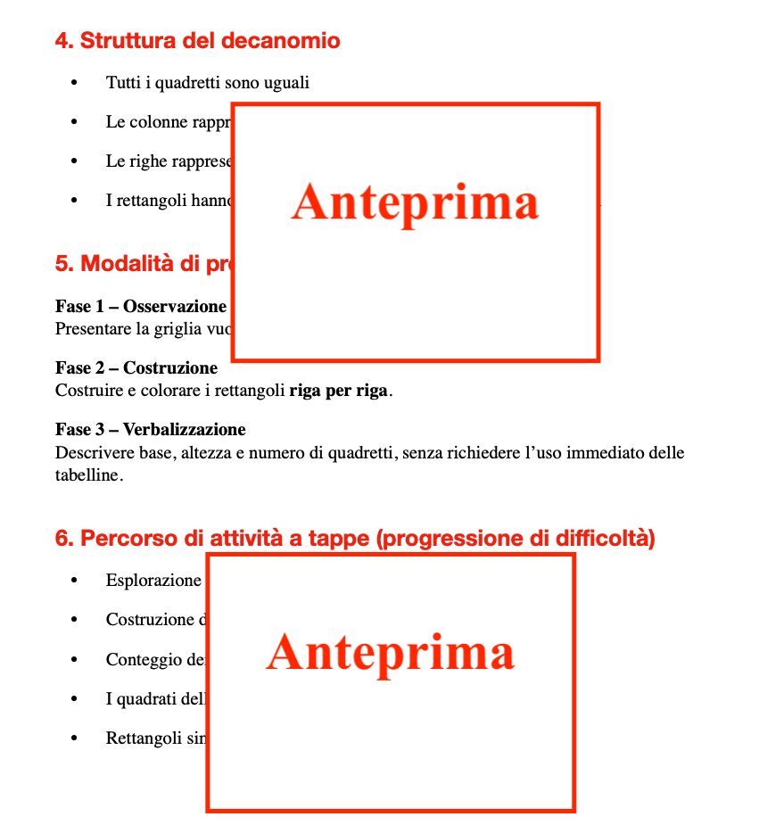 Decanomio: Tabelline geometriche visive e manipolative con griglie stampabili, carte attività e guida insegnanti - immagine 5